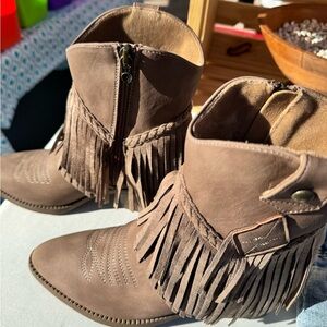 Stylish Fringe Ankle Booties